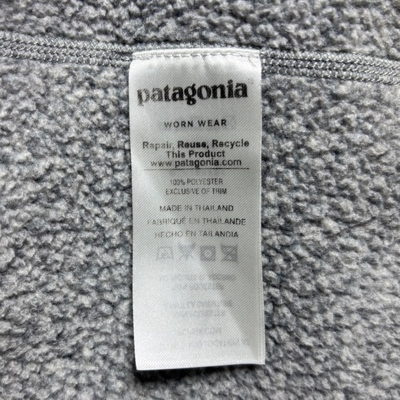 Patagonia Men's Better Sweater® 1/4-Zip Fleece Stonewash Gray Size XXL - Picture 7 of 11